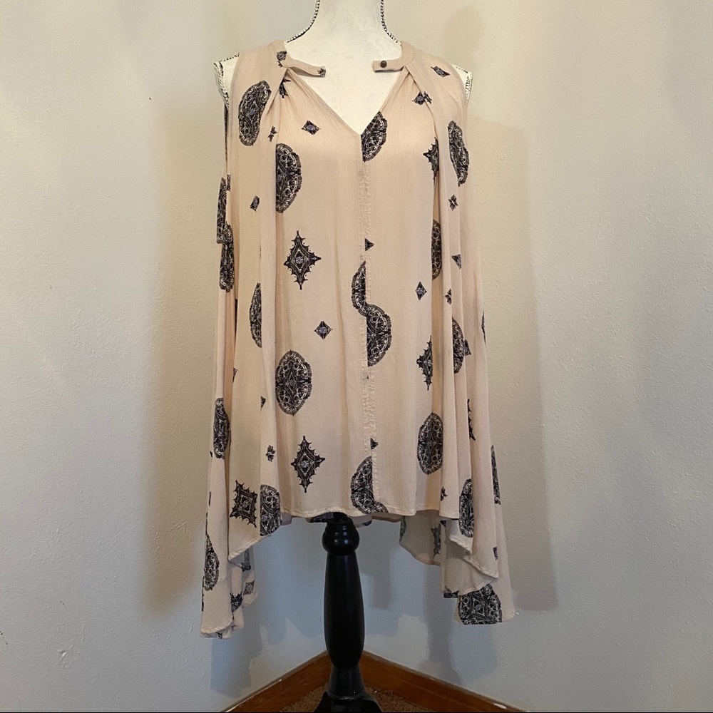 Free People sleeveless swing tunic top small